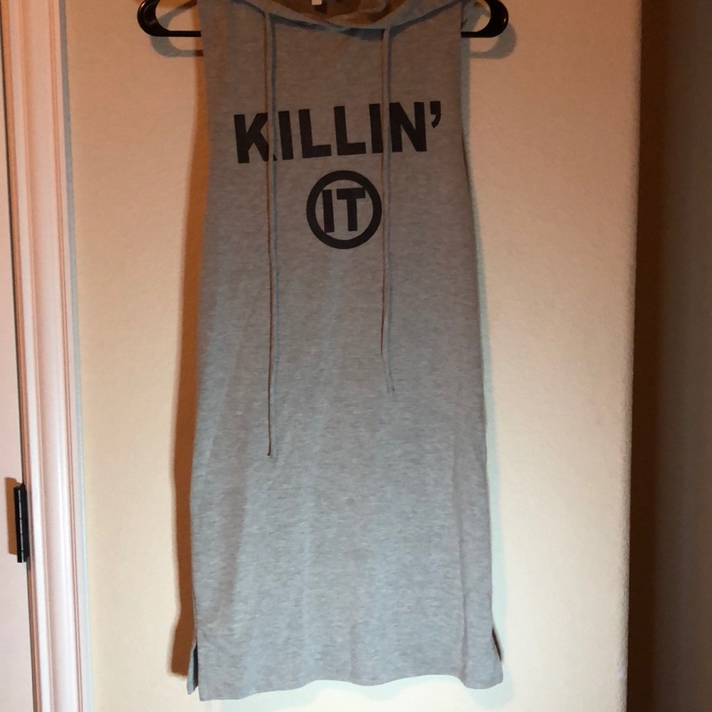 Grey bodycon dress
